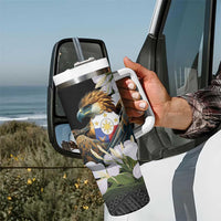 Philippines Eagle with Coat Of Arm Tumbler With Handle Simple Sampaguita Jasmine - Wonder Print Shop