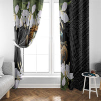 Philippines Eagle with Coat Of Arm Window Curtain Simple Sampaguita Jasmine - Wonder Print Shop