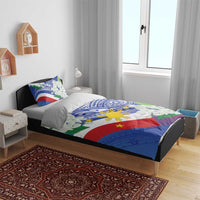 Philippines Flag Bedding Set Sampaguita Jasmine with Polynesian Tribal LT9 - Wonder Print Shop