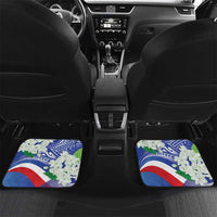 Philippines Flag Car Mats Sampaguita Jasmine with Polynesian Tribal LT9 - Wonder Print Shop