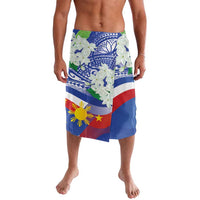 Philippines Flag Lavalava Sampaguita Jasmine with Polynesian Tribal - Wonder Print Shop
