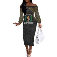 Custom Egypt Pharaohs Off The Shoulder Long Sleeve Dress African Football Champions 2025