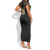 Custom Egypt Pharaohs Short Sleeve Bodycon Dress African Football Champions 2025