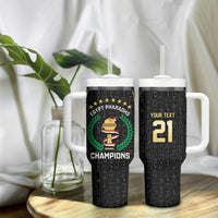 Custom Egypt Pharaohs Tumbler With Handle African Football Champions 2025