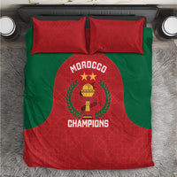 Morocco Atlas Lions Bedding Set African Football Champions 2025