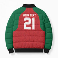 Custom Morocco Atlas Lions Bomber Puffer Jacket African Football Champions 2025