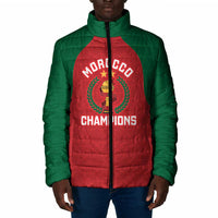 Custom Morocco Atlas Lions Padded Jacket African Football Champions 2025