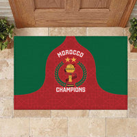Morocco Atlas Lions Rubber Doormat African Football Champions 2025