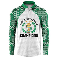 Custom Nigeria Super Eagles Button Sweatshirt African Football Champions 2025