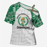 Custom Nigeria Super Eagles Cross Shoulder Shirt African Football Champions 2025