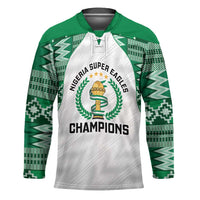 Custom Nigeria Super Eagles Hockey Jersey African Football Champions 2025