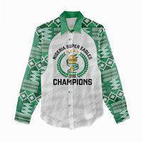 Custom Nigeria Super Eagles Women Casual Shirt African Football Champions 2025