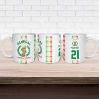 Custom Senegal Lions of Teranga Ceramic Mug African Football Champions 2025