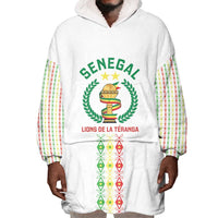 Custom Senegal Lions of Teranga Wearable Blanket Hoodie African Football Champions 2025