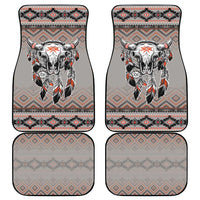 Native American Buffalo Skull Car Mats with Dream Catchers Feathers