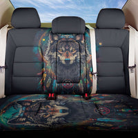 Native American Wolves Back Car Seat Cover with Dream Catchers Feathers
