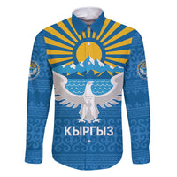Kyrgyzstan Falcon Personalized Family Matching Mermaid Dress and Hawaiian Shirt Tian Shan Mountains Rising Sun