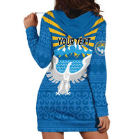 Kyrgyzstan Falcon Personalized Hoodie Dress Tian Shan Mountains Rising Sun