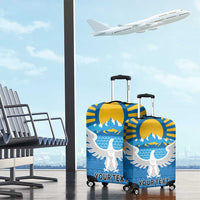 Kyrgyzstan Falcon Personalized Luggage Cover Tian Shan Mountains Rising Sun
