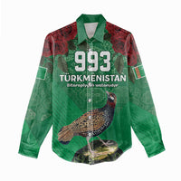 Turkmenistan 993 Custom Women Casual Shirt Turkmenistan Bitaraplygyn watanydyr
