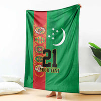 Turkmenistan Black Francolin Custom Blanket Turkmenistan Turkmenistanyn Baydagy