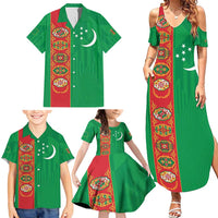 Turkmenistan Black Francolin Custom Family Matching Summer Maxi Dress and Hawaiian Shirt Turkmenistan Turkmenistanyn Baydagy