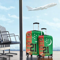 Turkmenistan Black Francolin Custom Luggage Cover Turkmenistan Turkmenistanyn Baydagy