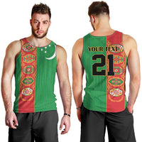Turkmenistan Black Francolin Custom Men Tank Top Turkmenistan Turkmenistanyn Baydagy