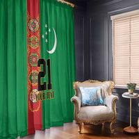 Turkmenistan Black Francolin Custom Window Curtain Turkmenistan Turkmenistanyn Baydagy