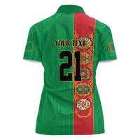 Turkmenistan Black Francolin Custom Women Polo Shirt Turkmenistan Turkmenistanyn Baydagy