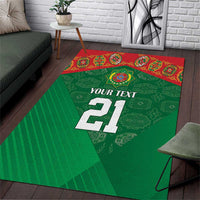 Turkmenistan Football Custom Area Rug We Are The Champions