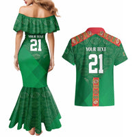 Turkmenistan Football Custom Couples Matching Mermaid Dress and Hawaiian Shirt We Are The Champions