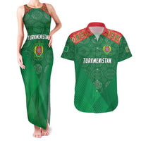 Turkmenistan Football Custom Couples Matching Tank Maxi Dress and Hawaiian Shirt We Are The Champions
