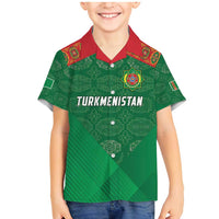 Turkmenistan Football Custom Family Matching Mermaid Dress and Hawaiian Shirt We Are The Champions