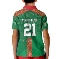 Turkmenistan Football Custom Kid Polo Shirt We Are The Champions
