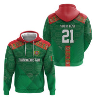 Turkmenistan Football Custom Zip Hoodie We Are The Champions