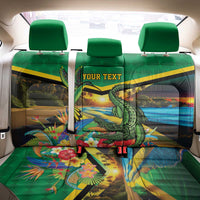 Jamica Hummingbird and Crocodiles Personalized Back Car Seat Cover