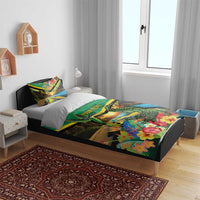 Jamica Hummingbird and Crocodiles Personalized Bedding Set