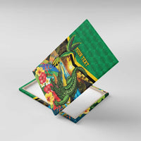 Jamica Hummingbird and Crocodiles Personalized Canvas Wall Art