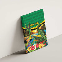 Jamica Hummingbird and Crocodiles Personalized Canvas Wall Art