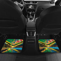 Jamica Hummingbird and Crocodiles Personalized Car Mats