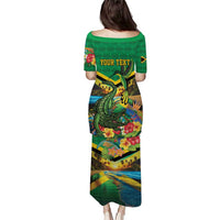 Jamica Hummingbird and Crocodiles Personalized Puletasi