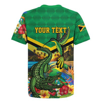 Jamica Hummingbird and Crocodiles Personalized Rugby Jersey