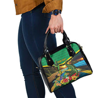 Jamica Hummingbird and Crocodiles Personalized Shoulder Handbag