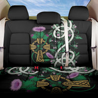 Scottish Celtic Cross Thistle Flowers Back Car Seat Cover