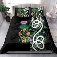 Scottish Celtic Cross Thistle Flowers Bedding Set