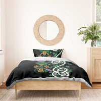 Scottish Celtic Cross Thistle Flowers Bedding Set