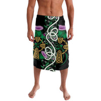 Scottish Celtic Cross Thistle Flowers Lavalava