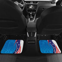 Scottish-American Heritage Month Personalized Car Mats Highland Cow and USA-eagle