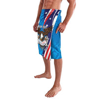 Scottish-American Heritage Month Personalized Lavalava Highland Cow and USA-eagle